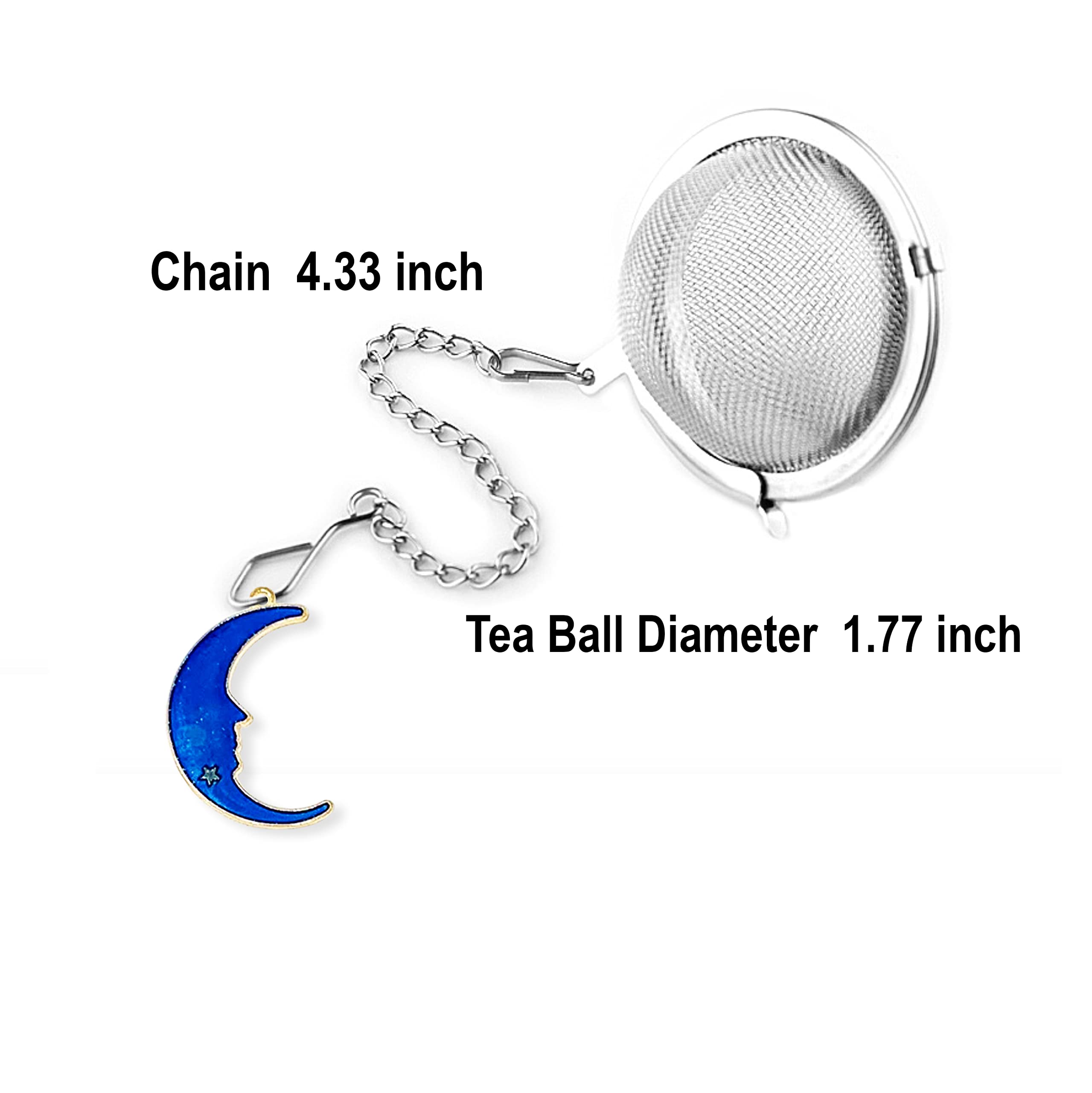 2Pack Tea Infuser with Cute Cat Charm,Premium Stainless Steel Loose Leaf Tea Strainer Tea Steeper Tea Ball Tea Infusers for Loose Tea